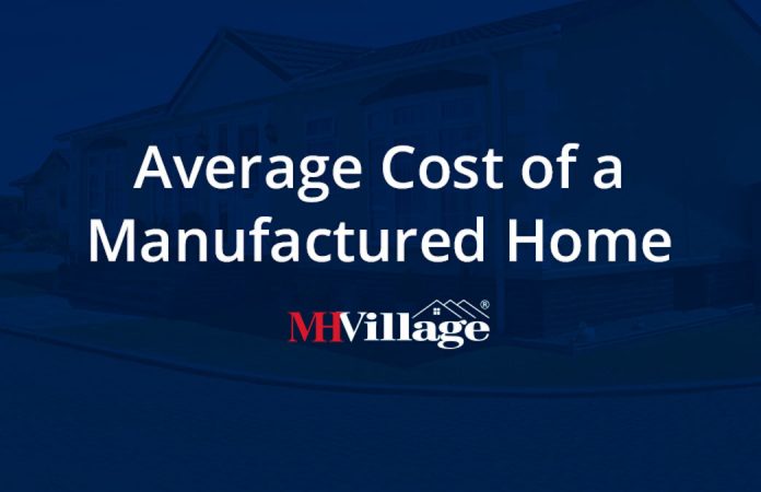 Average cost of a manufactured home